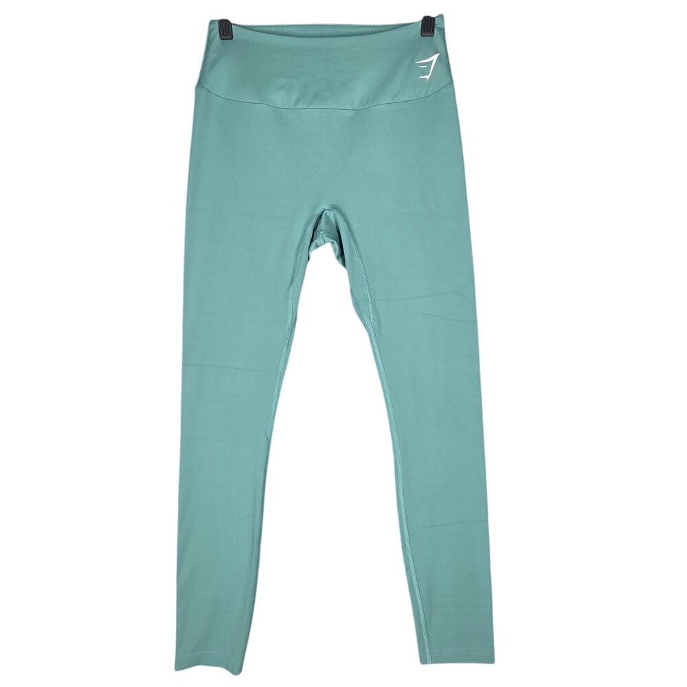 GYMSHARK WOMEN'S HIGH-RISE ANKLE LEGGINGS – SIZE SMALL – SAGE GREEN – 7/8 LENGTH